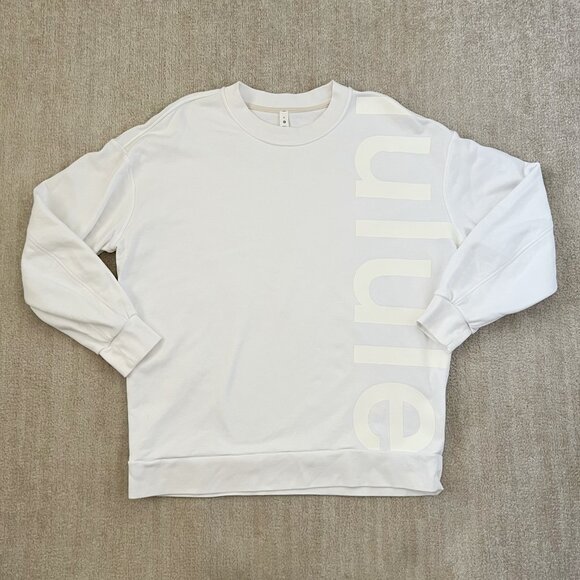 Lululemon Perfectly Oversized Crew Logo Sweatshirt 8 - Picture 1 of 9